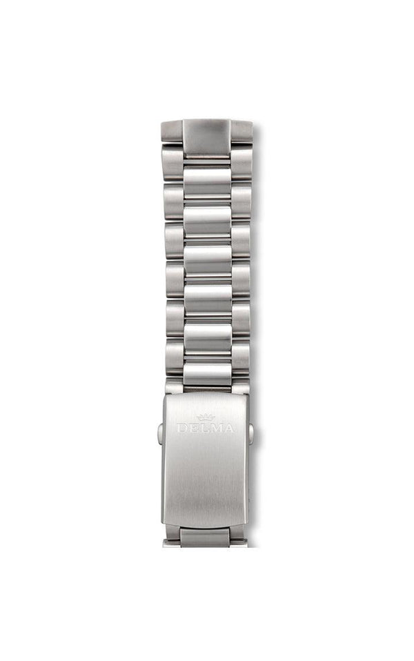 Watch band stainless steel 18mm matt straight & curved end links